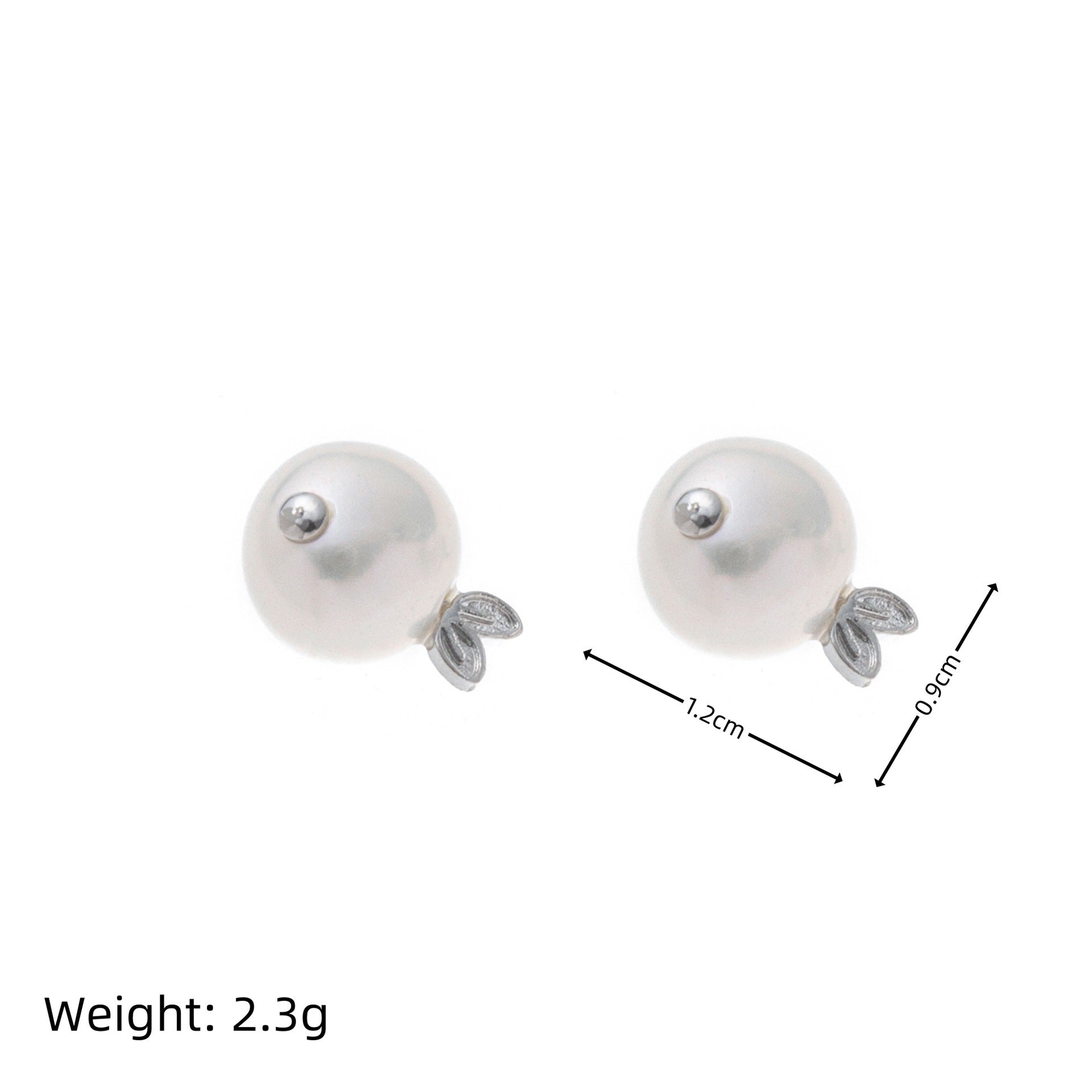 Baroque Pearl Fish Pendant Necklace - Silver Fish Stud Earrings [TDFGKHSM]