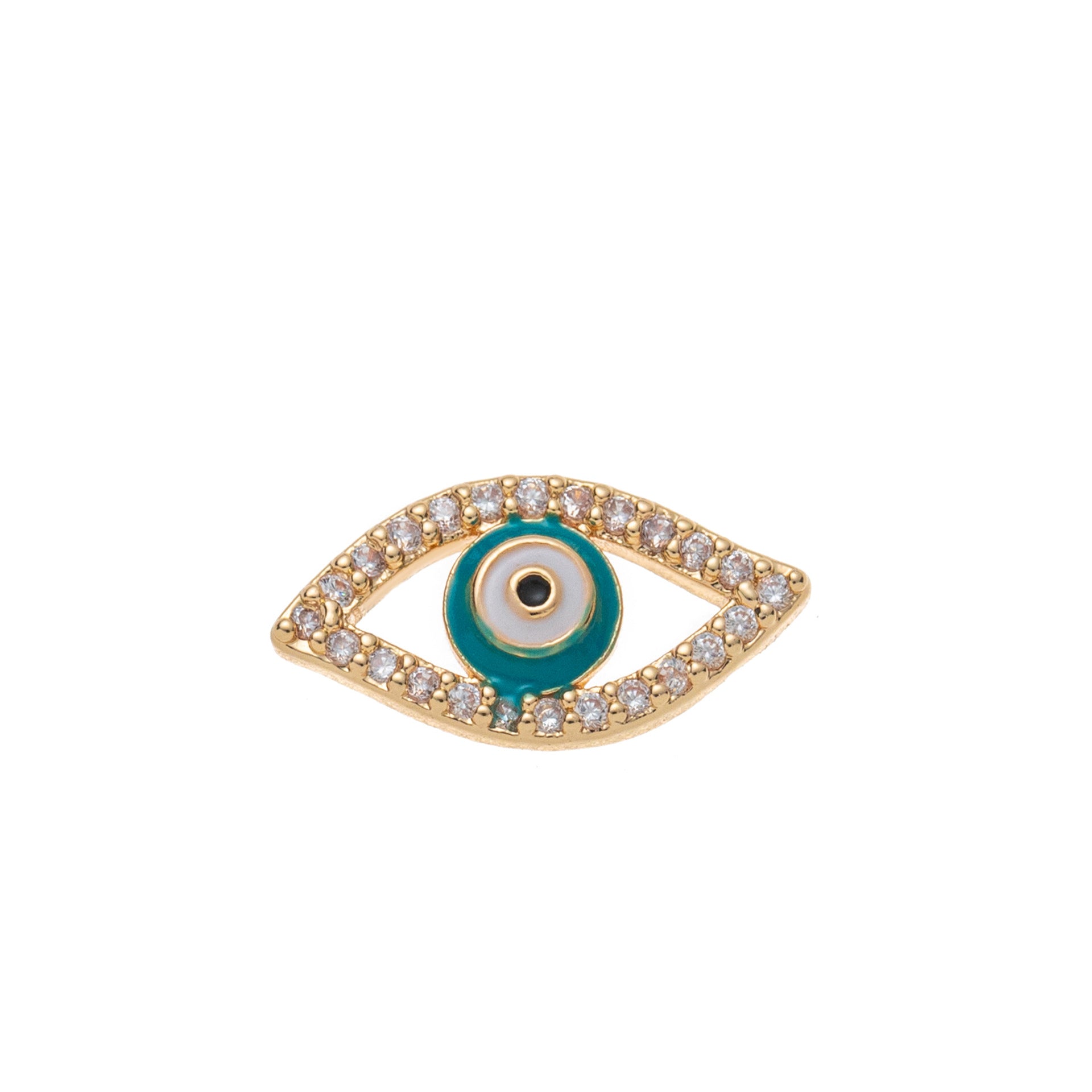 Transparent Locket Pendant Necklace - Eye (Charm Only) [PZI14SU6]