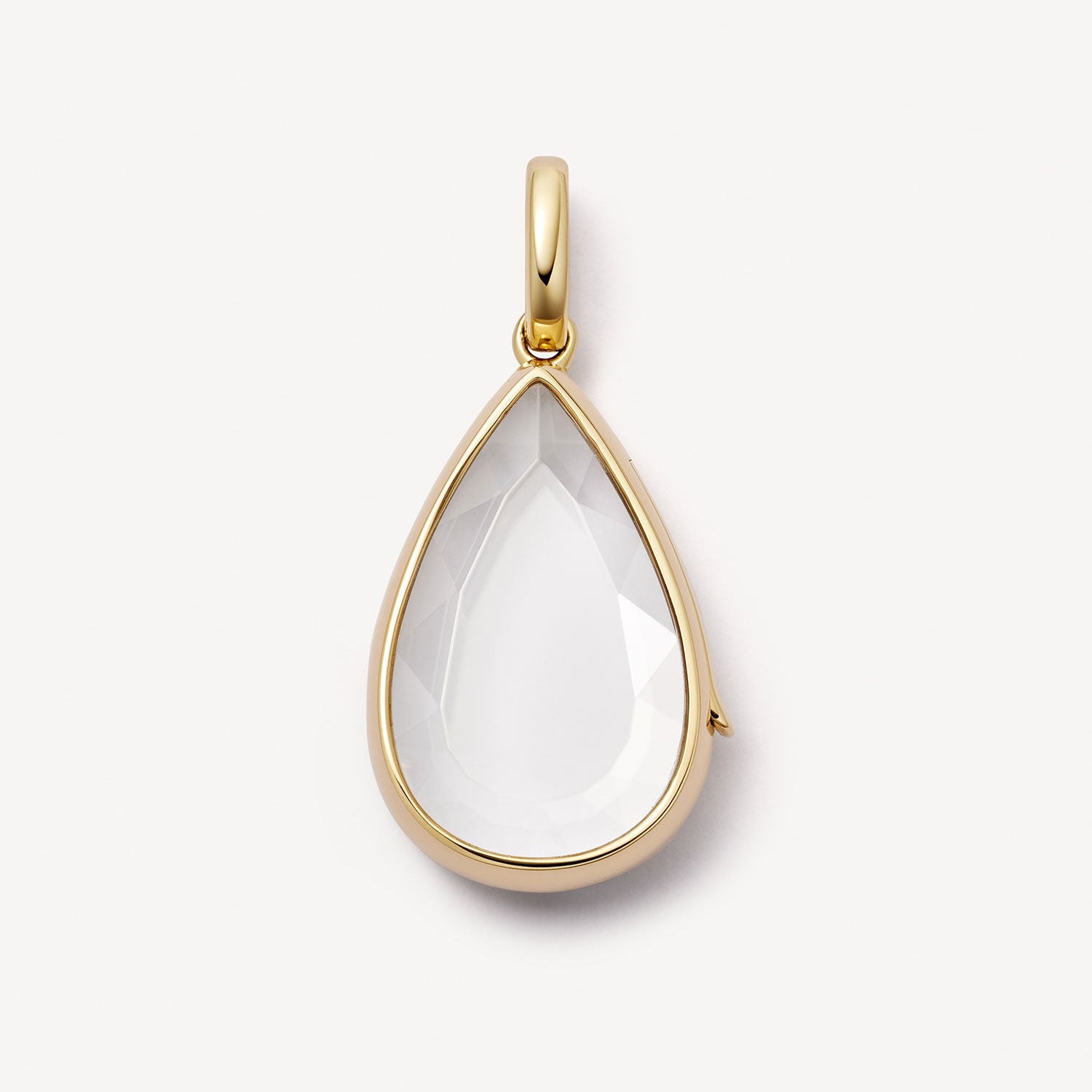 Transparent Locket Pendant Necklace - Teardrop Transparent Locket Necklace [18P9J93B]