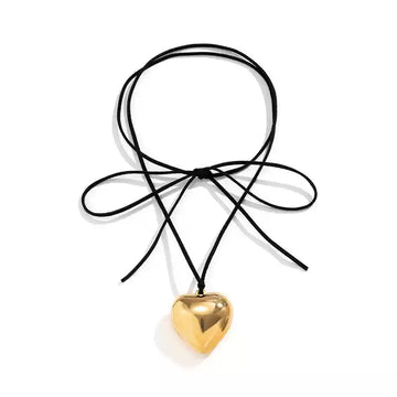 Milani Heart Pendant Knot Necklace - Large