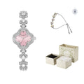 Clover Detail Bracelet Watch - Pink [C3E6DQXK]