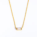 Bree Dainty Birthstone Necklace - October [GSFX910Y]