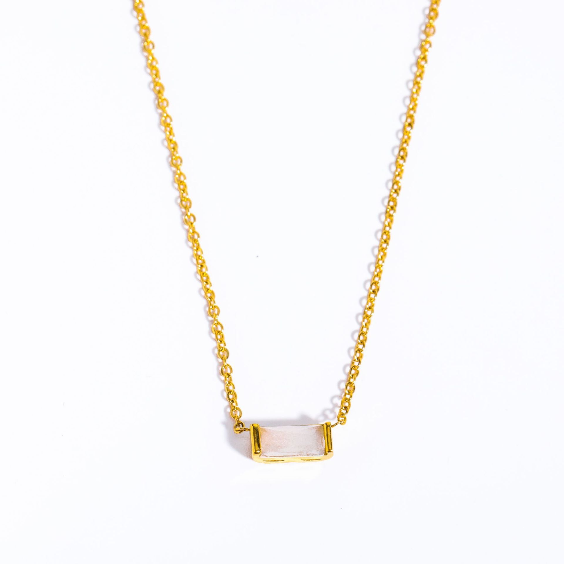 Bree Dainty Birthstone Necklace - October [GSFX910Y]