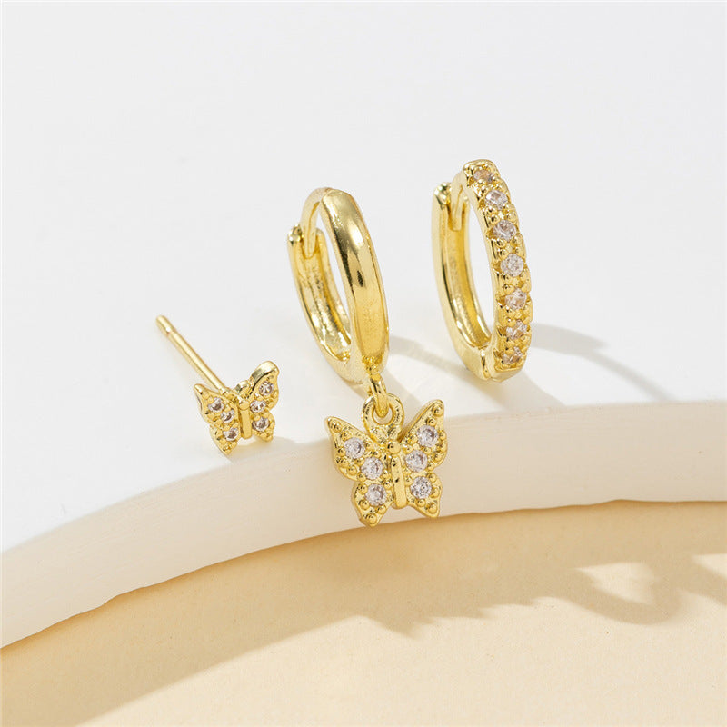 Isabella Zircon Butterfly Set - Gold [MC2B8MDR]