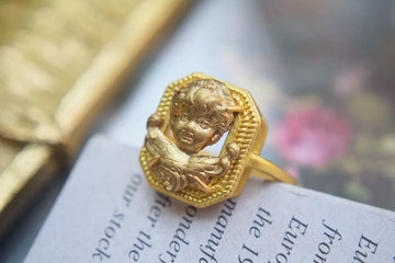 Isabella Angelic Cherub Vintage Ring