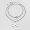 Abbigail Toggle Cross Necklace - Silver [N0QEDMBR]