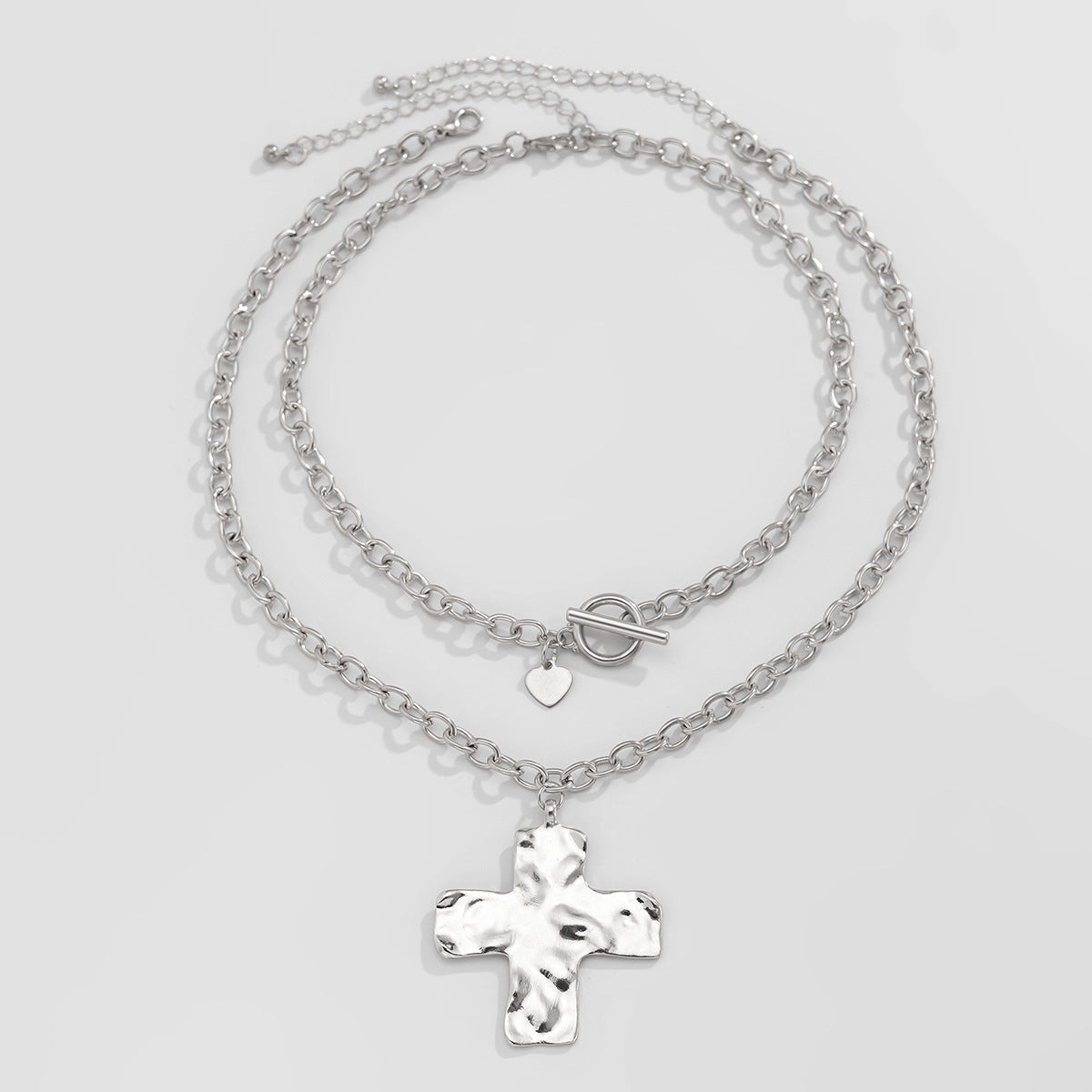 Abbigail Toggle Cross Necklace - Silver [N0QEDMBR]