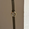 Alaya Vintage Wrist Watch - Round Two-Hand Dial - Gold Frame Grey [0NFLL9FA]