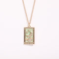 Tarot Card Pendant Necklace - The Moon [JDSM7J70]
