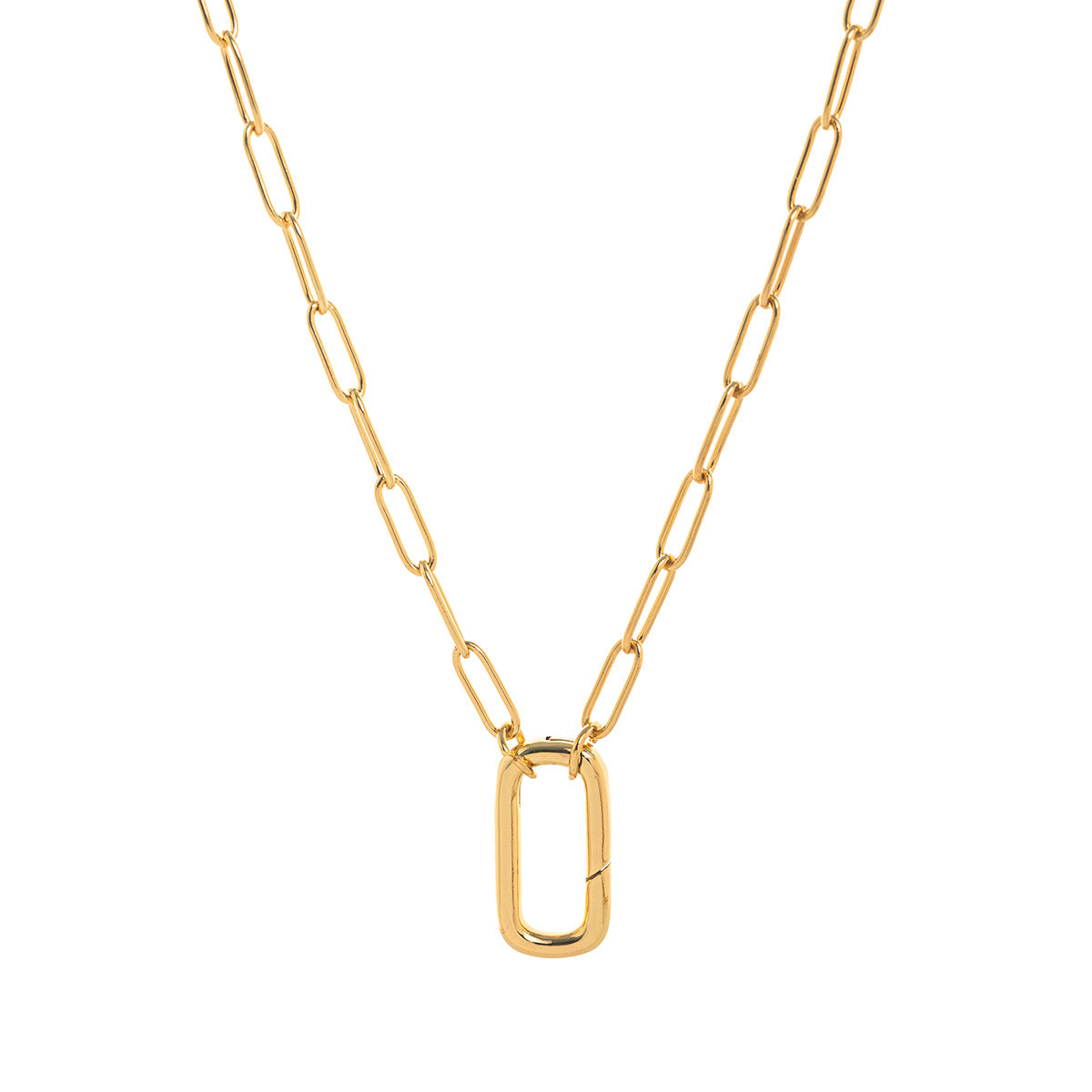 Makayla Gold Charm Jewelry - Adjustable Chain Necklace Style 1 [5A461RC6]