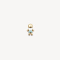 Rosaline Ocean Drop Locket Necklace - Little Boy Charm [BMA5R0KF]