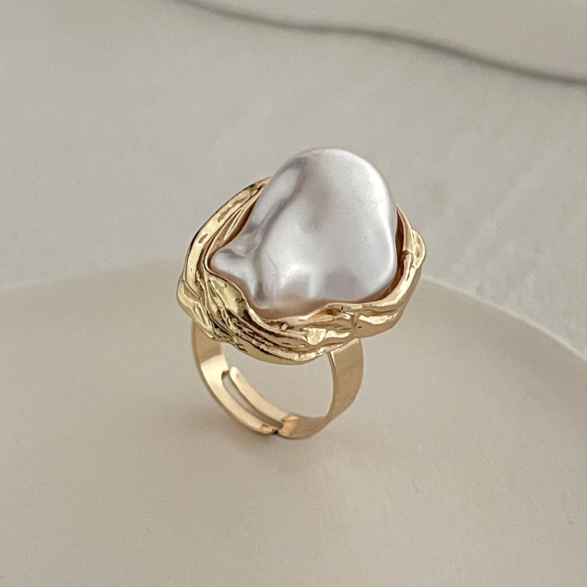 Venice Baroque Ring Set - Style 03 Light Gold [SSJ4G6EA]