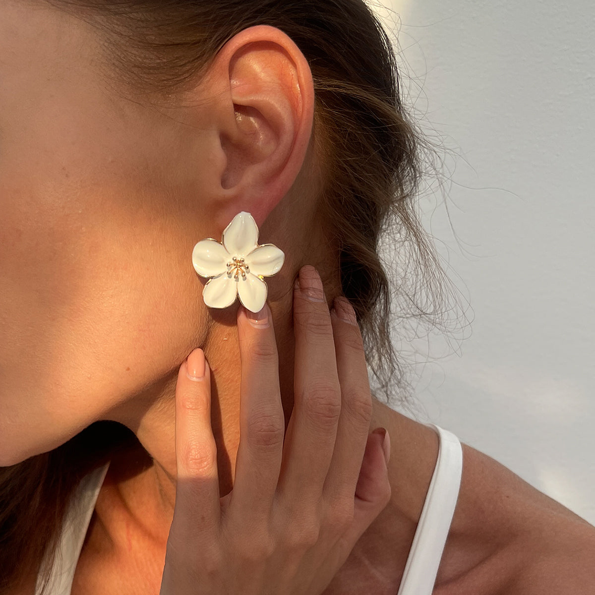 Jozie Flower Statement Earrings