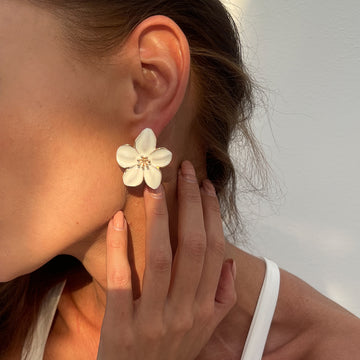 Jozie Flower Statement Earrings