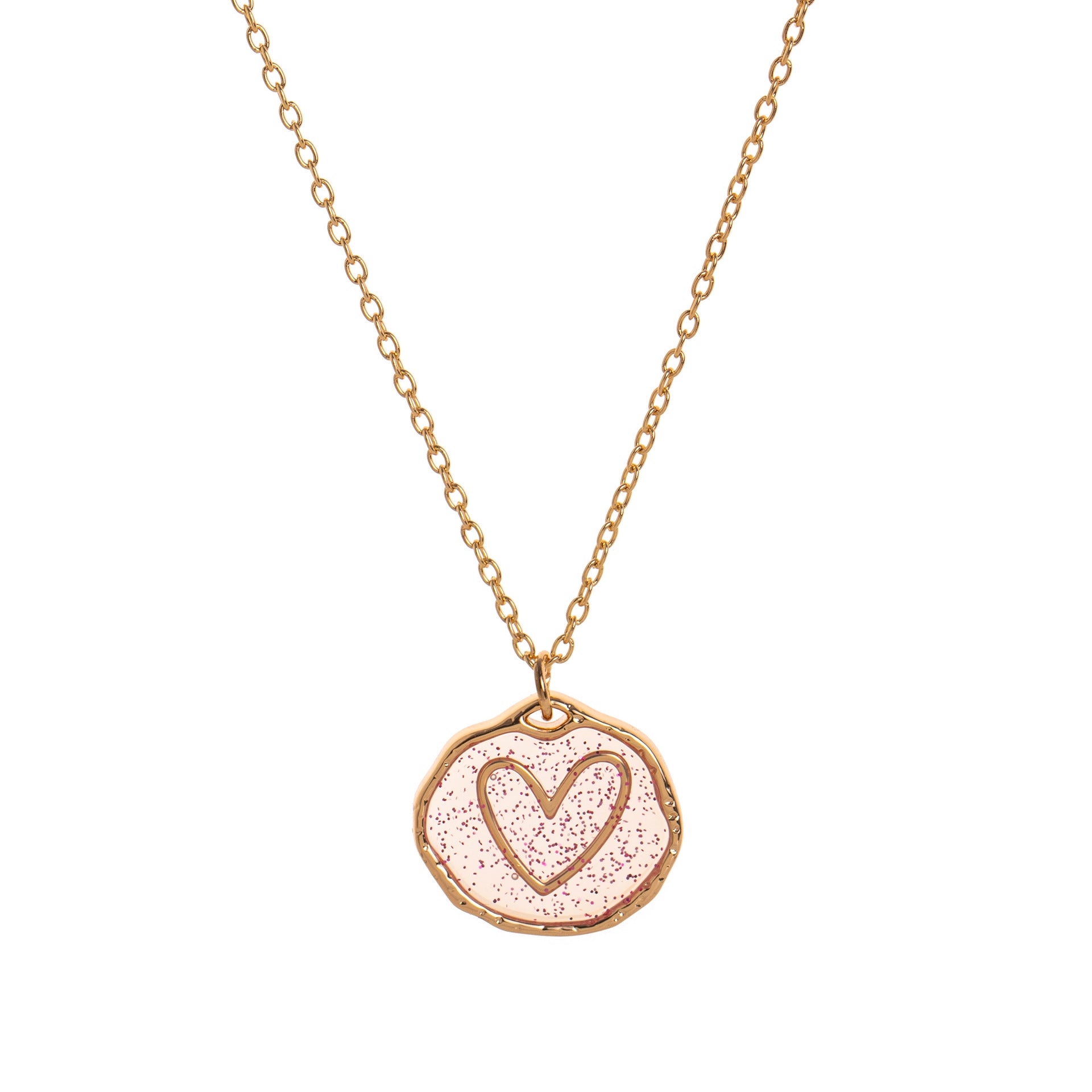Star and Moon Pendant Necklace - Heart [DPIJMN13]
