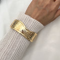 Alexie Textured Cuff Bracelet - Gold (2821) [5QWDMCEK]