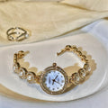 Pearl Bracelet Watch - Gold [X7M2Y1KO]