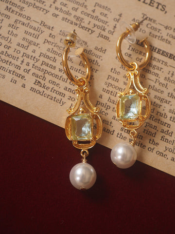 Miri Vintage Gemstone Drop Earrings