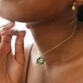 Tracey Dainty Charm Necklace - Evil Eye [19UZQ4EL]