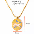 Rabbit Element Pendant Necklace - Gold Rabbit [0OPWDSAN]