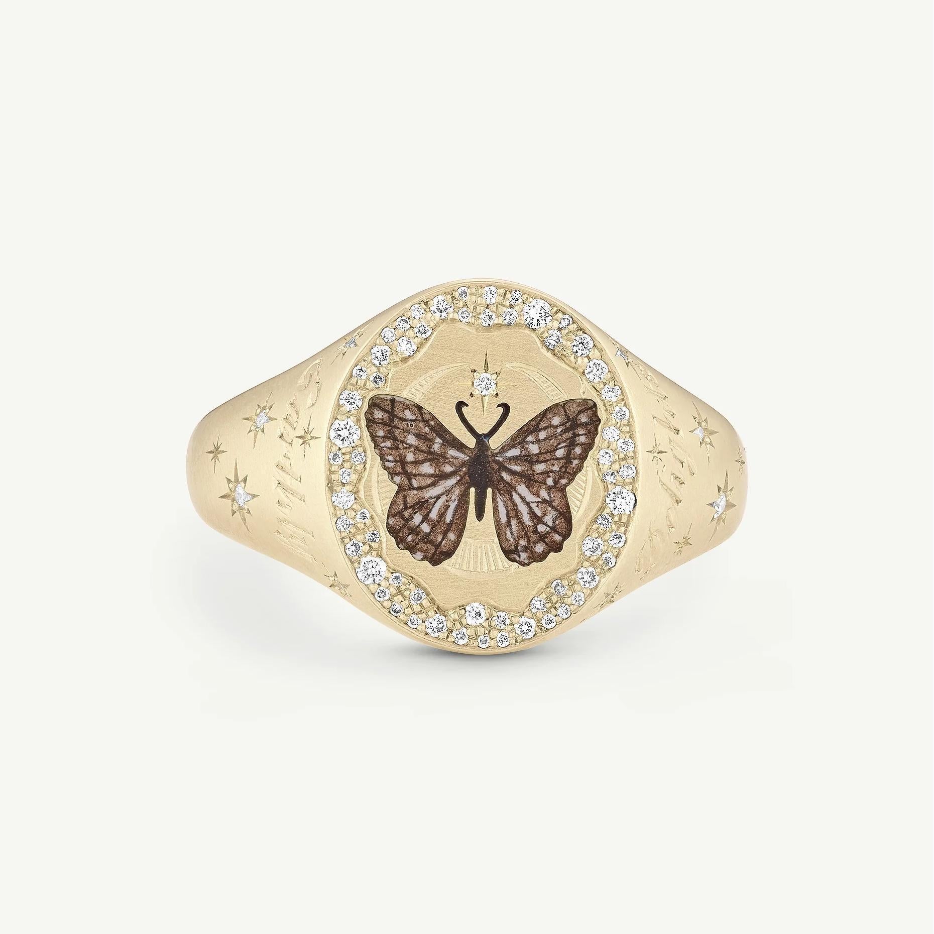 Ronni Motif Statement Ring - Butterfly [VW4RYBXU]