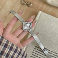 Oval Clover Bracelet Watch - Silver with White Dial [G4JA17W6]