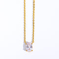 Mulan Layered Crystal Necklace - Oval [DF2V01NC]