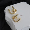 Lilyann Twisted Heart Earrings - Gold [DNJSWG3W]
