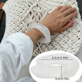 Aloni Marbled Acrylic Bracelet - White [Z6FUTAXC]