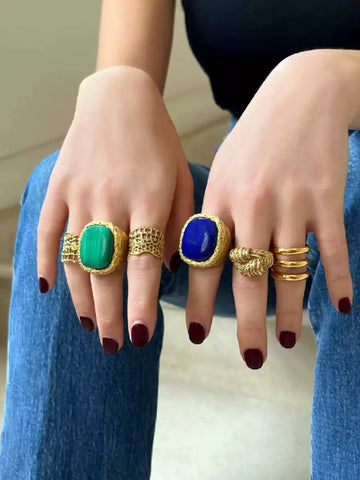 Bold Gemstone Statement Ring