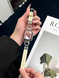 Hello Kitty Embellished Watch Strap - Cream Embellished Kitty [SLF86BNS]