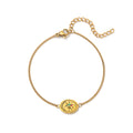 Dainty Floral Pendant Necklace - Autumn Bracelet [W3XHGPRH]