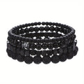 Gwenevere Stackable Volcanic Bracelets - 4-Piece Combination Set [S15E1KFU]