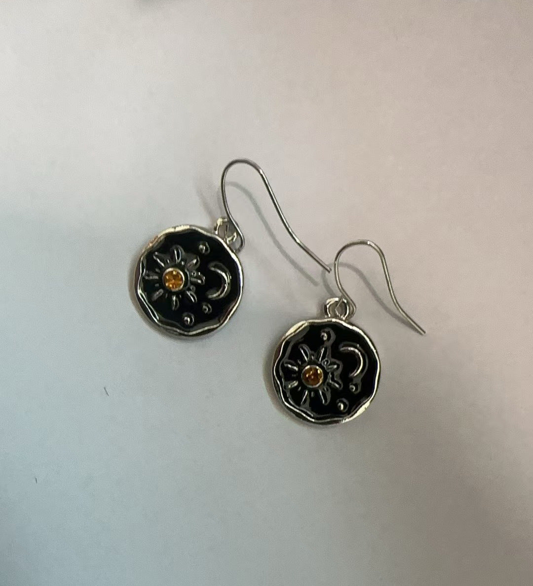 Lacie Boho Sun Moon Earrings - Silver [P8R1WOFZ]