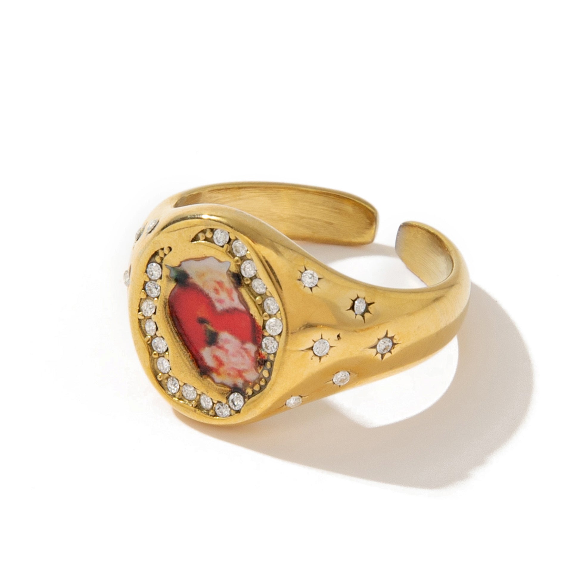Camreigh Titanium Statement Ring - Heart [MUJP8CWC]