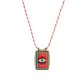 Celestial Charm Pendant Necklace - Red Eye [EA8E05X1]