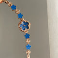 Clover Bracelet Watch - Blue [8B9DXQO6]