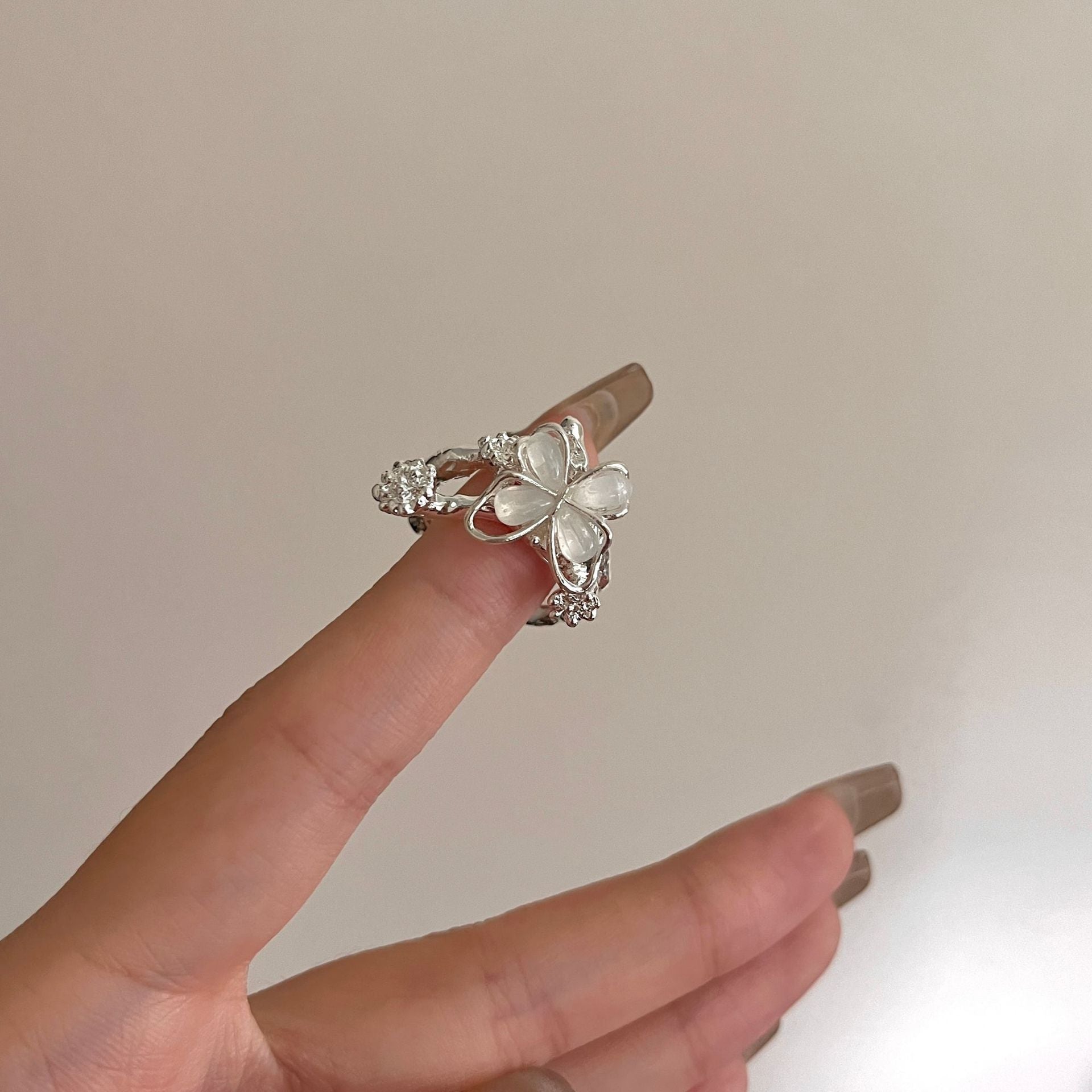 Kelsie Butterfly Stone Ring - Deep Violet [5ADZ2Z24]