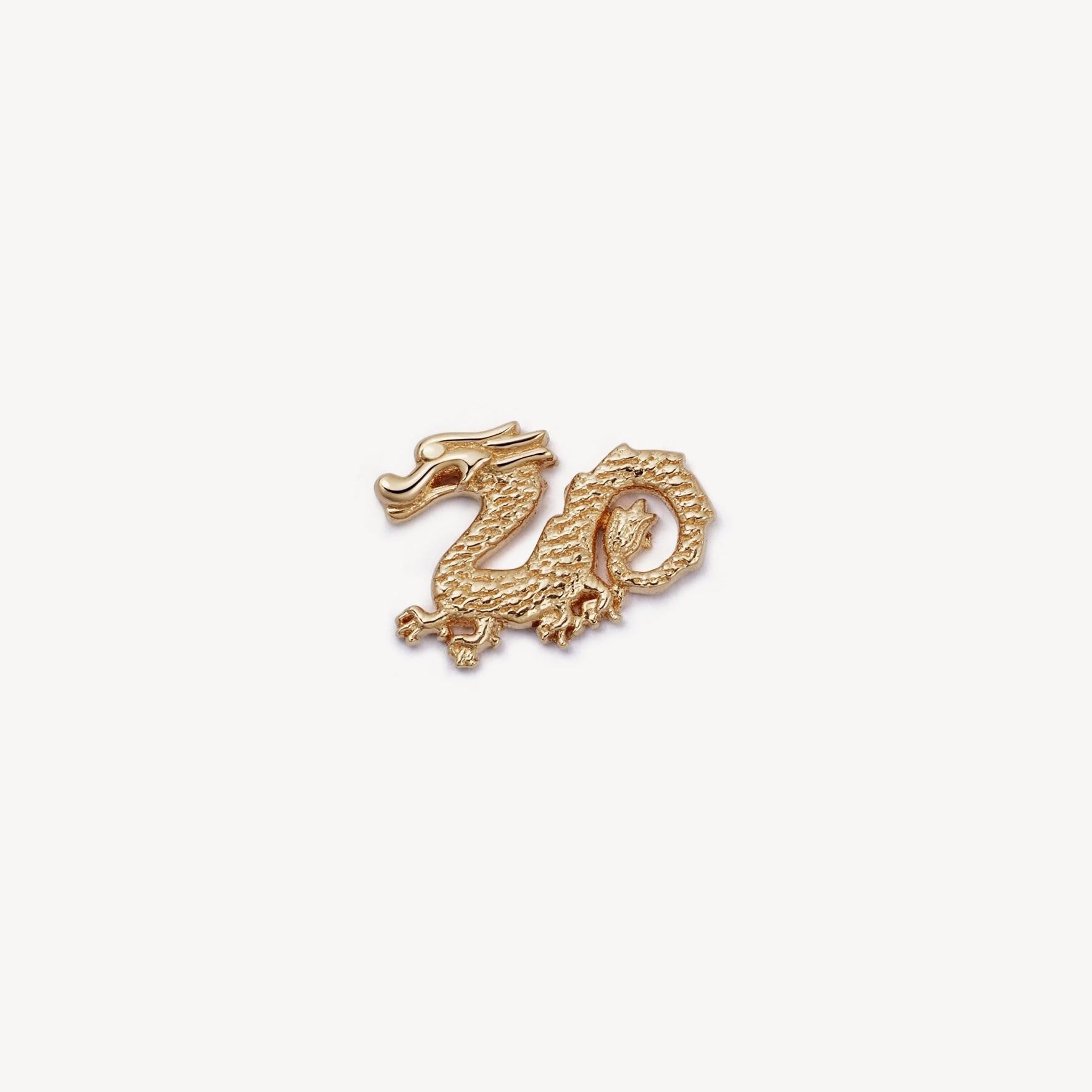 Dainty Birthstone Heart Locket Ring - Dragon Charm [CM2GXYS0]