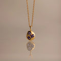 Birthstone Pendant Necklace - February Necklace [DJS1AI7W]