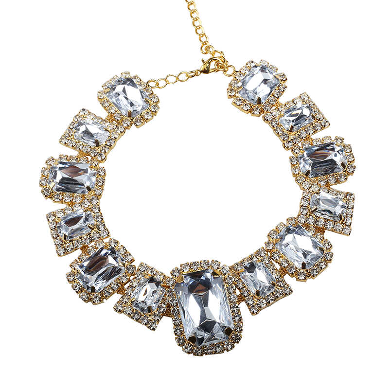 Ava Square Crystal Choker