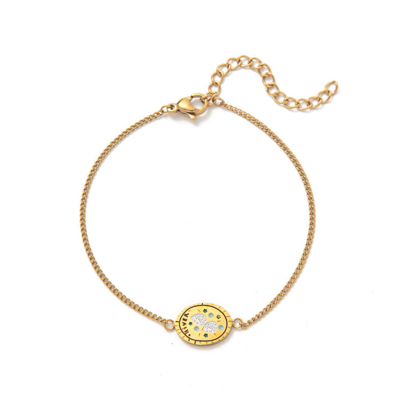 Dainty Floral Pendant Necklace - Winter Bracelet [NEG9Q622]