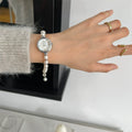 Pearl Bracelet Watch - Silver [TLR7VZUY]