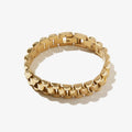 Minimalist Chain Bracelet Watch - Gold (16.5cm) [CZX8NL9P]