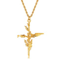 Birth Flower Pendant Necklace - December Holly [F8DILVGA]
