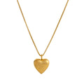 Heart Pendant Necklace - Gold Heart Necklace [7HYGTJHV]