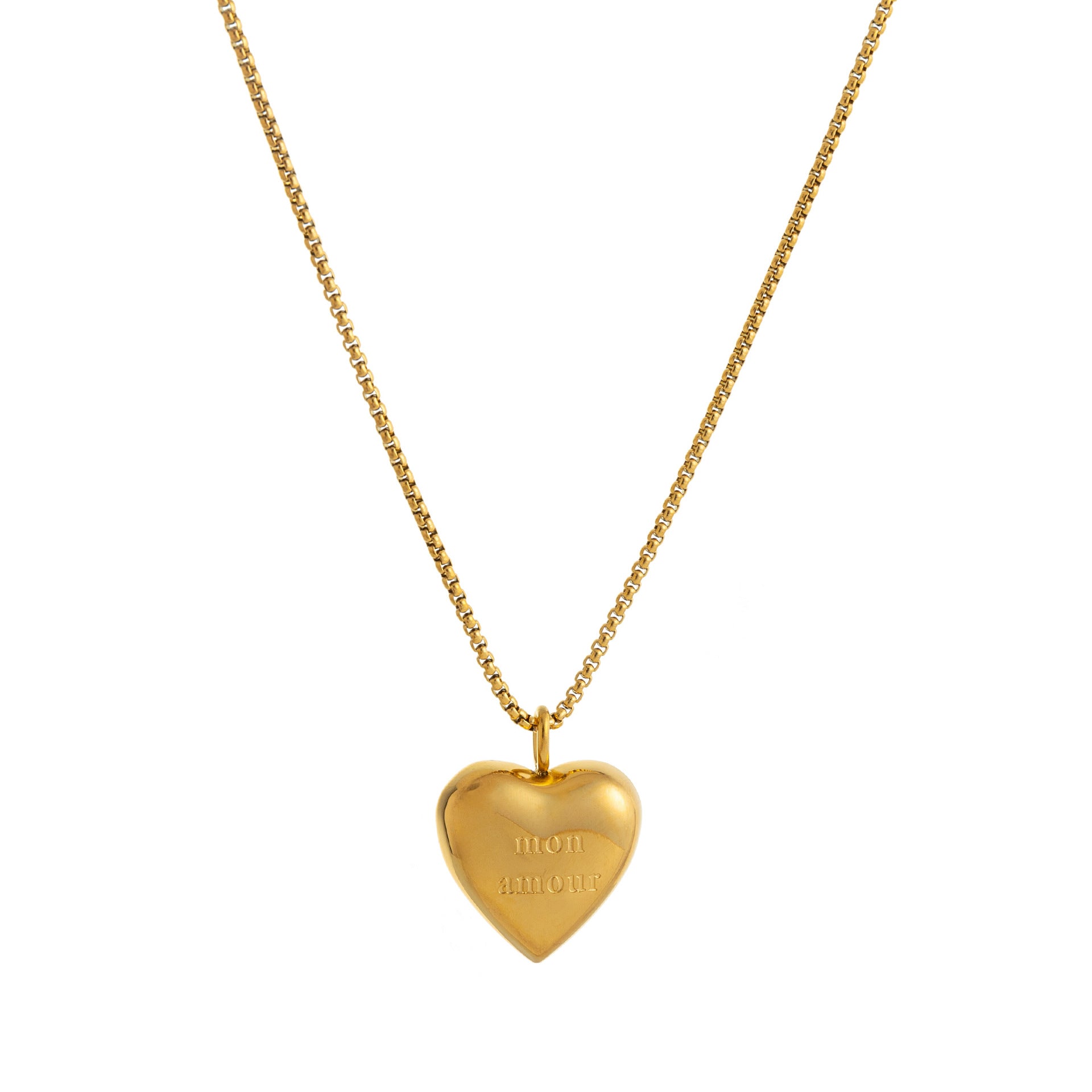 Heart Pendant Necklace - Gold Heart Necklace [7HYGTJHV]