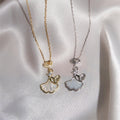 Naomi Marine Charm Necklace - Shell (Gold) [IEDZ1V9T]