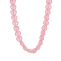 Colorful Heart Resin Pendant Necklace - Pink Necklace [3MC0HLII]