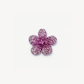 Jayme Dainty Zircon Charm Necklace - Pink Small Flower [PFUDZ4I1]